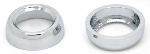 Toggle Switch Face Nut Cover Set for Peterbilt Dash Chrome Plastic GG67261 Pair