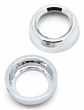 Toggle Switch Face Nut Cover Set for Peterbilt Dash Chrome Plastic GG67261 Pair