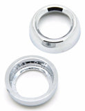 Toggle Switch Face Nut Cover Set for Peterbilt Dash Chrome Plastic GG67261 Pair