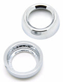 Toggle Switch Face Nut Cover Set for Peterbilt Dash Chrome Plastic GG67261 Pair