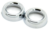Toggle Switch Face Nut Cover Set for Peterbilt Dash Chrome Plastic GG67261 Pair