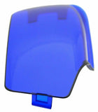 GG Door Oval Light Lens Passenger Side for Kenworth 2006-14 Blue Plastic #67921