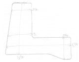 Cup Beverage Holder Side Trim for 379 Peterbilt 2001-05 Stainless GG#67951