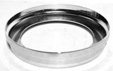 Gauge Cover Small for Peterbilt 1987-05 Ridged Chrome Steel 2 1/4 GG#68162 Each