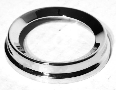 GG Gauge Cover Small for Peterbilt 1987-05 Ridged Chrome Metal 2 1/4 #68162 Pair