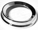 GG Gauge Cover Small for Peterbilt 1987-05 Ridged Chrome Metal 2 1/4 #68162 Pair