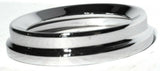 GG Gauge Cover Small for Peterbilt 1987-05 Ridged Chrome Metal 2 1/4 #68162 Pair