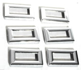 Switch Label Bezel Set for for Kenworth 1982-2005 Chrome Plastic GG#68232–6 Pack