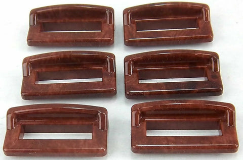 Switch Label Bezels for Peterbilt 1977-00 Woodgrain Visor Plastic GG#68248-6 pc
