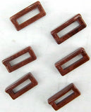 Switch Label Bezels for Peterbilt 1977-00 Woodgrain Visor Plastic GG#68248-6 pc
