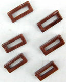 Switch Label Bezels for Peterbilt 1977-00 Woodgrain Visor Plastic GG#68248-6 pc