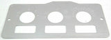 A/C Heater Control Plate HVAC for Peterbilt 3 Switch 3 Knob Stainless GG#68322