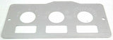 A/C Heater Control Plate HVAC for Peterbilt 3 Switch 3 Knob Stainless GG#68322