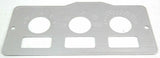 A/C Heater Control Plate HVAC for Peterbilt 3 Switch 3 Knob Stainless GG#68322