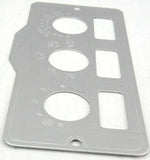 A/C Heater Control Plate HVAC for Peterbilt 3 Switch 3 Knob Stainless GG#68322