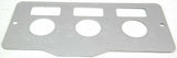 A/C Heater Control Plate HVAC for Peterbilt 3 Switch 3 Knob Stainless GG#68322