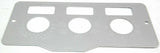 A/C Heater Control Plate HVAC for Peterbilt 3 Switch 3 Knob Stainless GG#68322