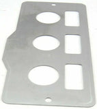 A/C Heater Control Plate HVAC for Peterbilt 3 Switch 3 Knob Stainless GG#68322