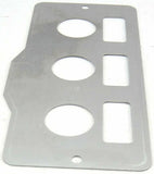 A/C Heater Control Plate HVAC for Peterbilt 3 Switch 3 Knob Stainless GG#68322