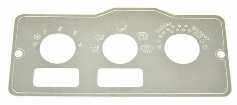 GG A/C Heater Control Plate HVAC for Peterbilt 2 Switch 3 Knob Stainless #68324