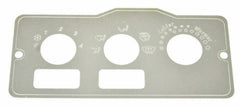 GG A/C Heater Control Plate HVAC for Peterbilt 2 Switch 3 Knob Stainless #68324