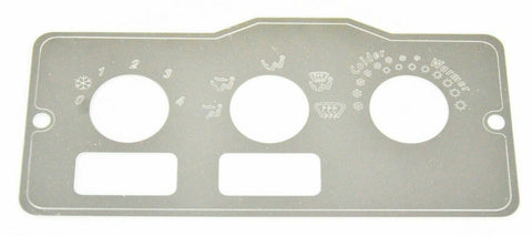 GG A/C Heater Control Plate HVAC for Peterbilt 2 Switch 3 Knob Stainless #68324