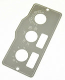 GG A/C Heater Control Plate HVAC for Peterbilt 2 Switch 3 Knob Stainless #68324
