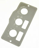 GG A/C Heater Control Plate HVAC for Peterbilt 2 Switch 3 Knob Stainless #68324