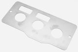 GG A/C Heater Control Plate HVAC for Peterbilt 2 Switch 3 Knob Stainless #68324