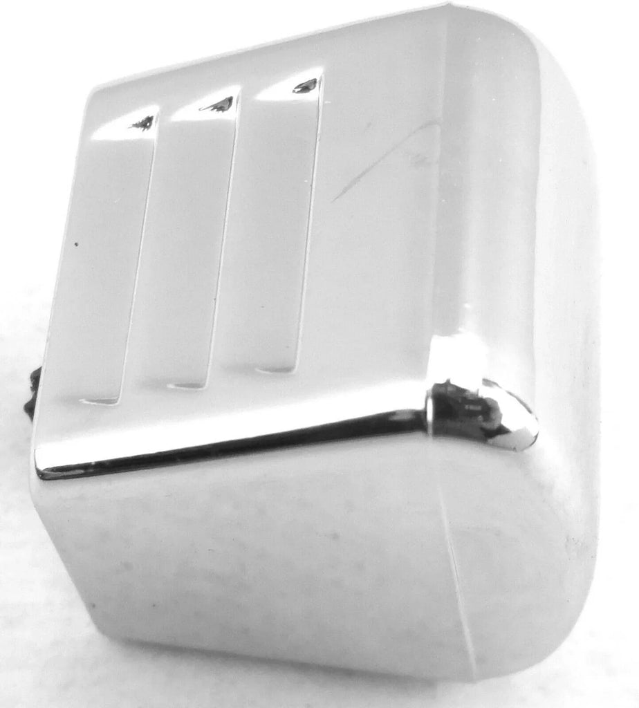 GG A/C Heater Control Slider Knob Universal Fit Chrome Plastic #68333 Each