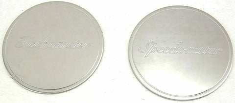 Gauge Emblem Set for Peterbilt Speedometer Tachometer Stainless GG#68350