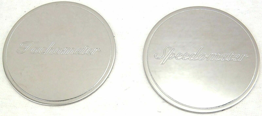 Gauge Emblem Set for Peterbilt Speedometer Tachometer Stainless GG#68350
