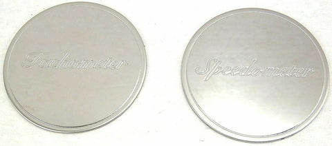 Gauge Emblem Set for Peterbilt Speedometer Tachometer Stainless GG#68350