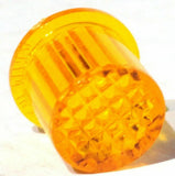 Grand General Dash Light Lens for Peterbilt Amber Plastic 5/8" O.D. #68362