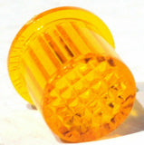 Grand General Dash Light Lens for Peterbilt Amber Plastic 5/8" O.D. #68362