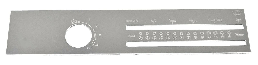 A/C Heater Slider Plate for Freightliner Classic & Fld 1 Hole Stainless GG#68404