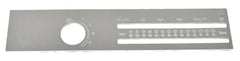 A/C Heater Slider Plate for Freightliner Classic & Fld 1 Hole Stainless GG#68404