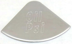 Gauge Emblem for Peterbilt Oil PSI Stainless Steel Block Letters GG#68431