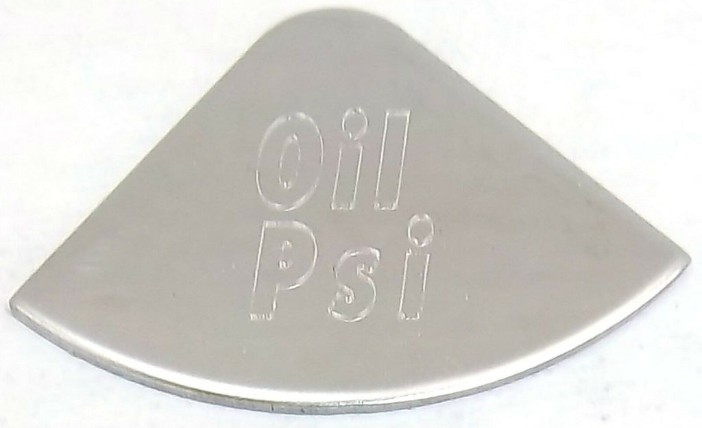 Gauge Emblem for Peterbilt Oil PSI Stainless Steel Block Letters GG#68431