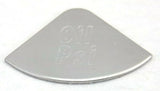 Gauge Emblem for Peterbilt Oil PSI Stainless Steel Block Letters GG#68431
