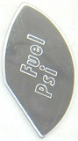 GG Gauge Emblem for Peterbilt Fuel PSI Stainless Steel Block Letters #68432