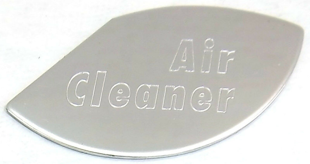 Gauge Emblem for Peterbilt Air Cleaner Block Letters Stainless GG#68437
