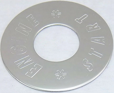 Switch Plate for Peterbilt Engine Start Button Stainless Steel GG#68441 Each