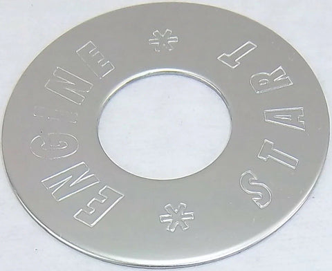 Switch Plate for Peterbilt Engine Start Button Stainless Steel GG#68441 Each