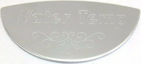 Gauge Emblem for Peterbilt Water Temp Stainless Block Letters GG#68442