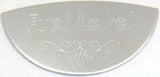 Gauge Emblem for Peterbilt Fuel Level Stainless Block Letters GG#68443