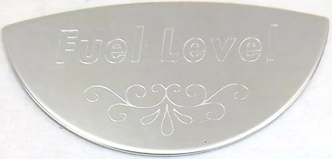Gauge Emblem for Peterbilt Fuel Level Stainless Block Letters GG#68443