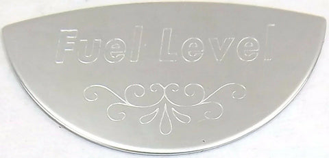 Gauge Emblem for Peterbilt Fuel Level Stainless Block Letters GG#68443