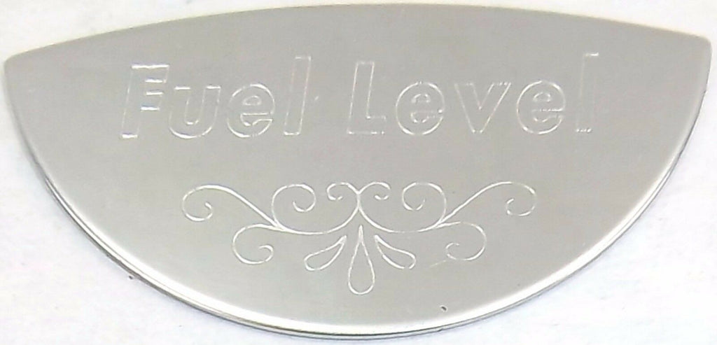 Gauge Emblem for Peterbilt Fuel Level Stainless Block Letters GG#68443
