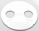 Fits Peterbilt Stainless Steel Jake Brake Set/Resume On/Off Block Letter GG68452